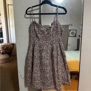 Lucky Brand Pink and Purple Floral Dress